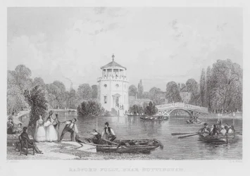 Radford Folly, nabij Nottingham (gravure)