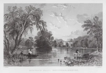 Rufford Hall, Nottinghamshire (gravure)