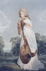 Eliza Farren, gravin van Derby (c.1759-1829), gegraveerd door Francesco Bartolozzi (1727-1815), uitgegeven door Bull en Jeffreys