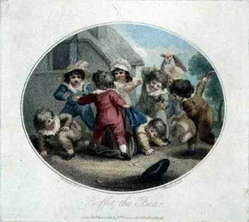 Buffet de beer, gegraveerd door Charles Knight, uitgegeven door J.F. Tomkins