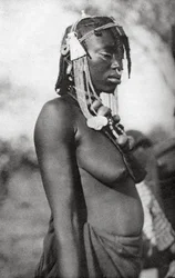 Arabische vrouw van Zuid-Soedan, Abu Matarik naar Halfa, Soedan, 1925 1927