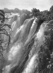 Oostelijke cataract, Victoria Falls, Livingstone naar Broken Hill, Noord-Rhodesië, 1925-1927