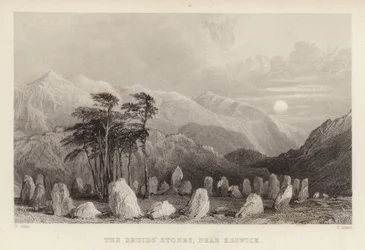 De druïdensteen nabij Keswick