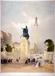 The Mall en Waterloo Place, Westminster, Londen, ca. 1845