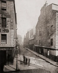 De oude steegjes en straten van Glasgow