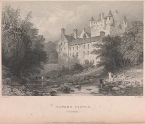 Cawdor Castle, Narnshire (uitgegeven door G. Virtue); pagina 59 (Volume Eén)