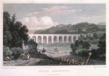 Chirk Aquaduct op het Ellesmere Kanaal, ca. 1829