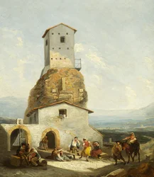 Gezicht in Italië