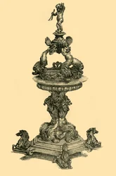 Zilveren tafelornament, 1680-1699, 1881
