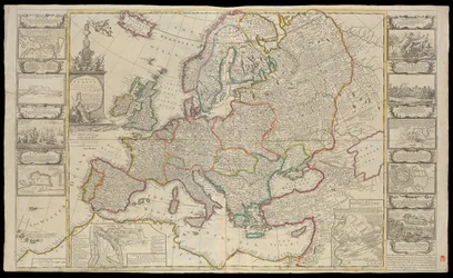 Nieuwe kaart van Europa, c.1720
