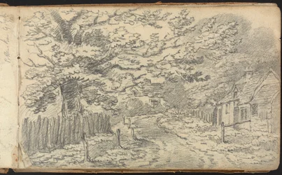 Album van Landschap- en Figurenstudies: Landweg bij Potten End