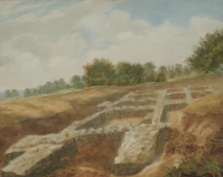 Opgraving, The Mount, Romeinse Villa, Maidstone, Kent