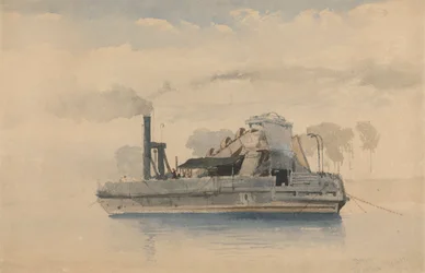 Baggerboot bij Twickenham, 22 september 1874