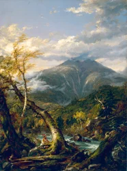 Mount Marcy vanaf de Opalescent River