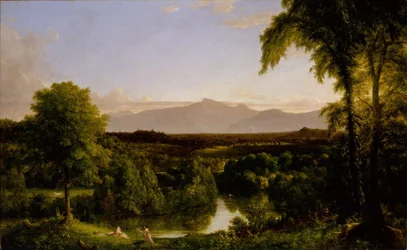 Uitzicht op de Catskill—Vroege Herfst
