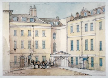 Uitzicht op Downing Street, Westminster, Londen