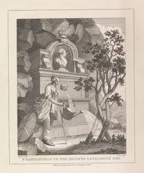 Frontispice van de catalogus van de kunstenaar, 1761