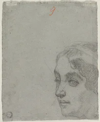 Hoofd van een Vrouw (verso)