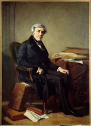 Portret van Jules Michelet, Franse historicus en schrijver