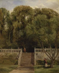 Op het Terras bij Haddon Hall, Derbyshire