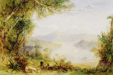 Uitzicht op de Hudson River, c.1840-45