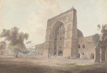 Hoofdingang van de Jami Moskee, Jaunpur