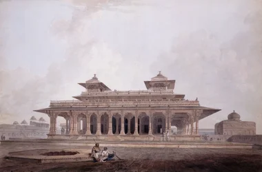 Deel van het paleis binnen het fort van Allahabad