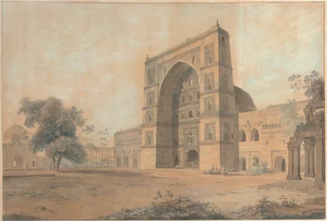 De Moskee in Juanpore Gebouwd door Sultan Hussain Sherki | Gemaakt in December 1789