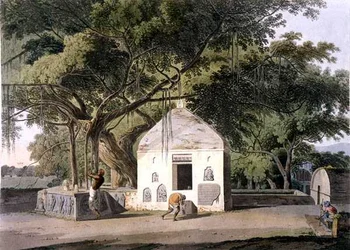 De Heilige Boom van de Hindoes, in Gyah, Bahar, uit 