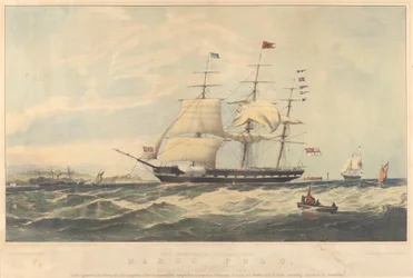 Het beroemde klipperschip Marco Polo