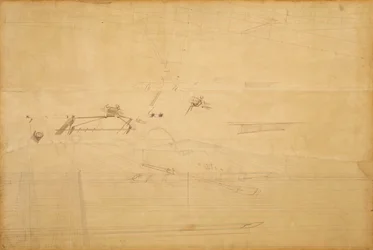 Perspectieftekening voor De Biglin Broers die de Paal Ronden
