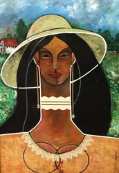 Bella, 2014 (gemengde techniek op doek)