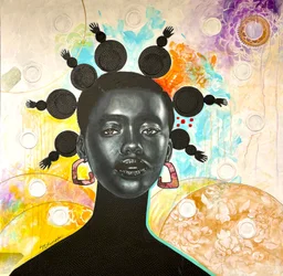 Grace Beyond Measure, 2024 (gemengde techniek op doek)