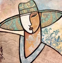 Stijl en finesse, 2019 (gemengde techniek op doek)