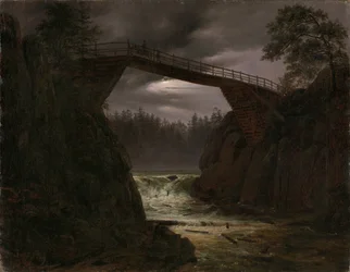 De brug van Arendal, Noorwegen