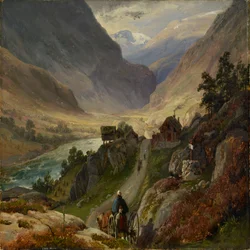 Steile wegen in Lærdal