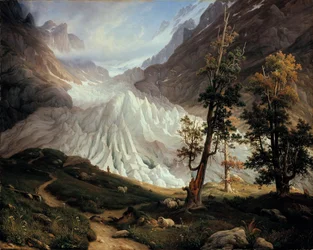 De lagere Grindelwald-gletsjer