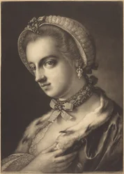 Denkbeeldig portret van een Engelse schoonheid
