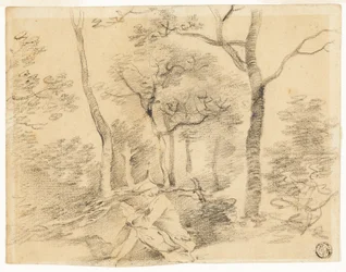Gainsborough Schetsend in het Bos