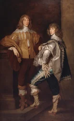 Lords John en Bernard Stuart, naar Anthony van Dyck, ca.1760-70 (olieverf op doek)