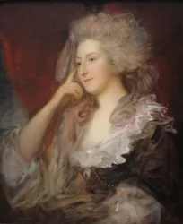 Mrs. Maria Anne Fitzherbert door Thomas Gainsborough, 1784