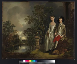 Portret van Heneage Lloyd en zijn zus, Lucy, c.1750