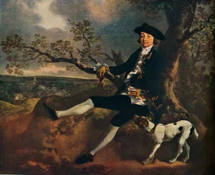 Portret van John Plampin door Thomas Gainsborough, 1752-1755, 1936