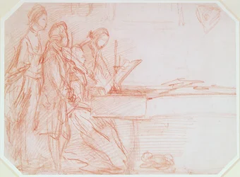 Studie voor een Groepsportret van een Muzikaal Gezelschap, c.1770