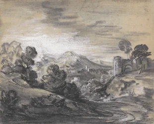 Bosrijk Landschap met Kasteel