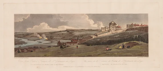 Een Selectie van Twintig van de Meest Schilderachtige Uitzichten in Parijs: Uitzicht vanaf Paleisterras, bij St. Germain en Laye, het Aquaduct van Marli in de Verte