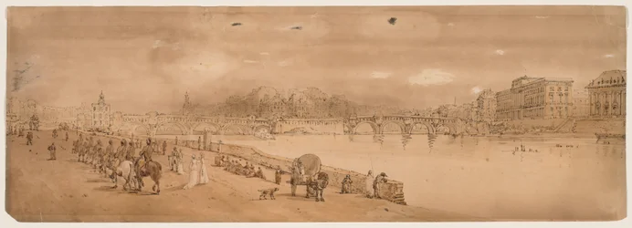 Een Selectie van Twintig van de Meest Schilderachtige Uitzichten in Parijs: Uitzicht op Pont Neuf, en de Munt