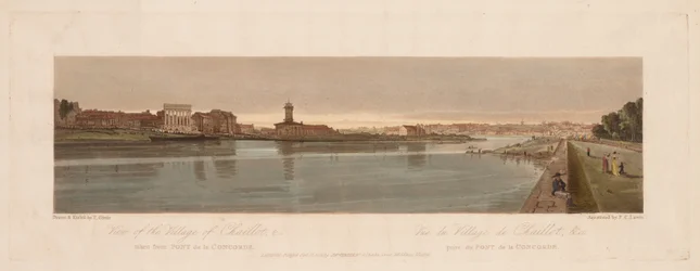 Een Selectie van Twintig van de Meest Schilderachtige Uitzichten in Parijs: Uitzicht op het Dorp Chaillot, enz. genomen vanaf Pont de la Concorde