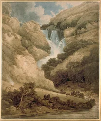 De Kloof van Wathenlath met de Watervallen van Lodore, Derwentwater, ca. 1801