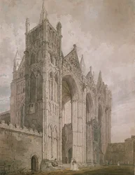 Westgevel van de kathedraal van Peterborough